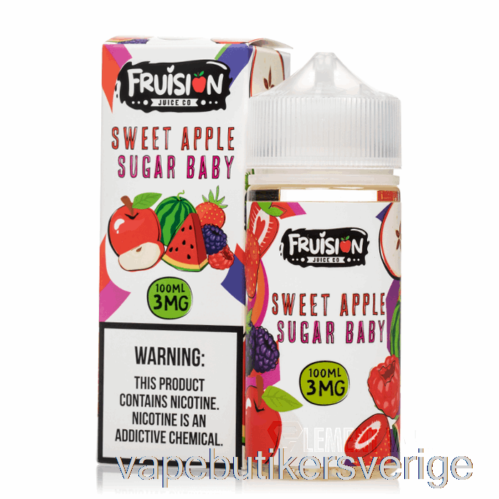 Vape Sverige Sött äppelsocker Baby - Fruktjuice Co - 100ml 0mg